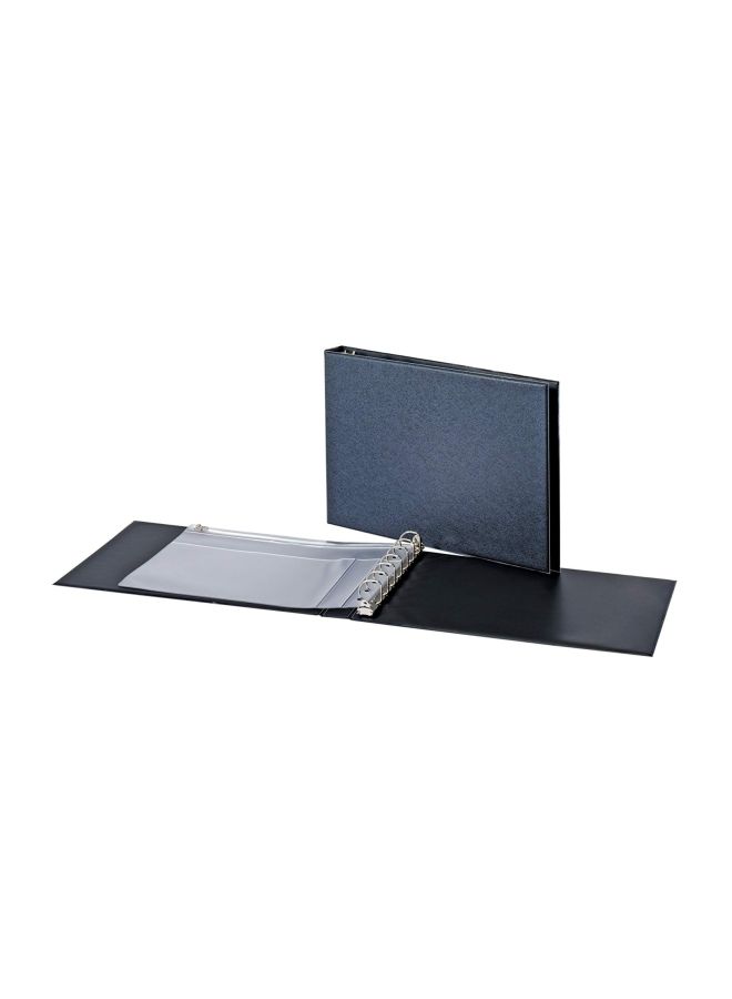 Cardinal D-Ring Reference Check Binder Black/Clear 