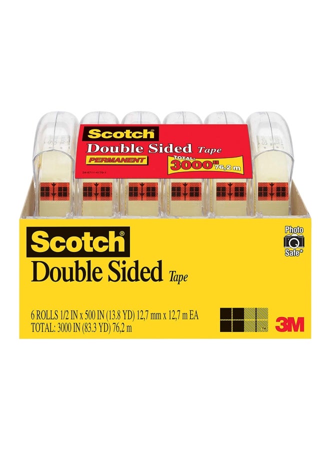 Scotch  6-Piece Double Sided Tape Yellow/Red/Clear  - Image 3