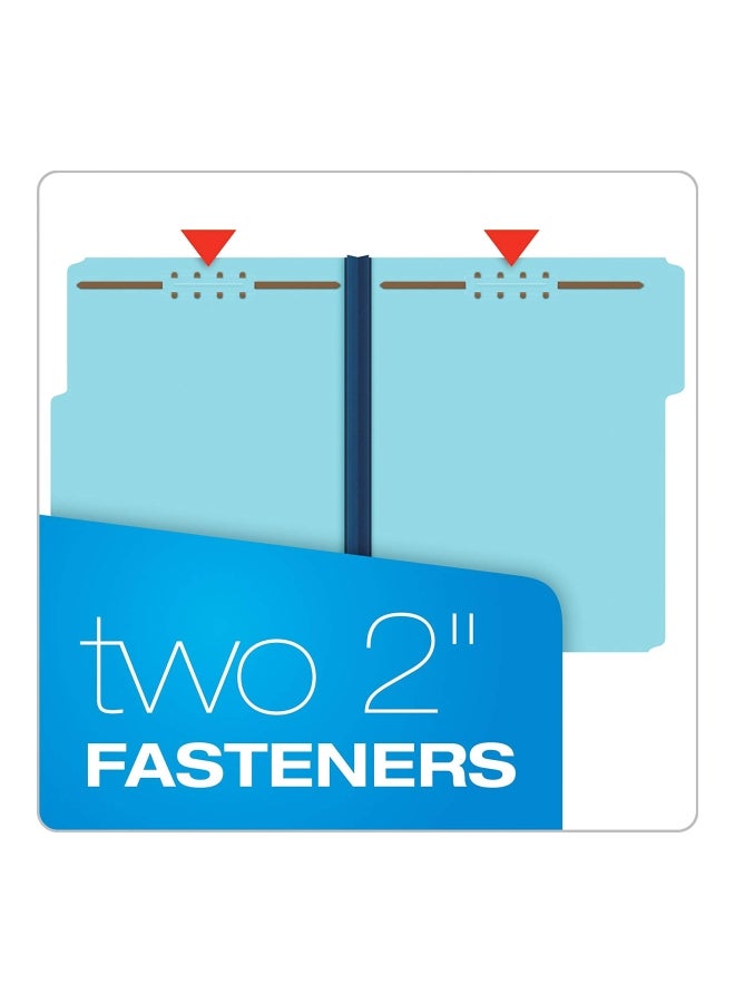 Globe Weis - Pendaflex Pressboard Fastener Folders Blue - Image 1