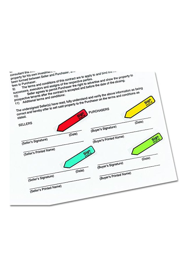 Post It Sign Here Message Flags - Image 2