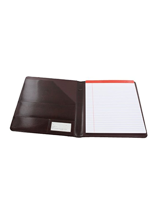 Royce Leather Aristo Italian Bonded Padfolio Burgundy  - Image 2