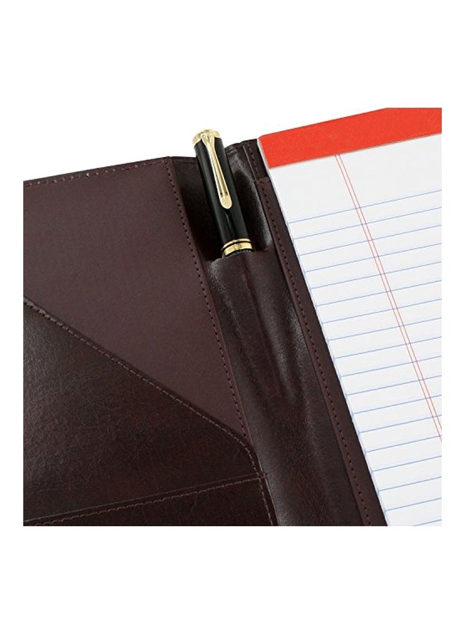 Royce Leather Aristo Italian Bonded Padfolio Burgundy  - Image 3