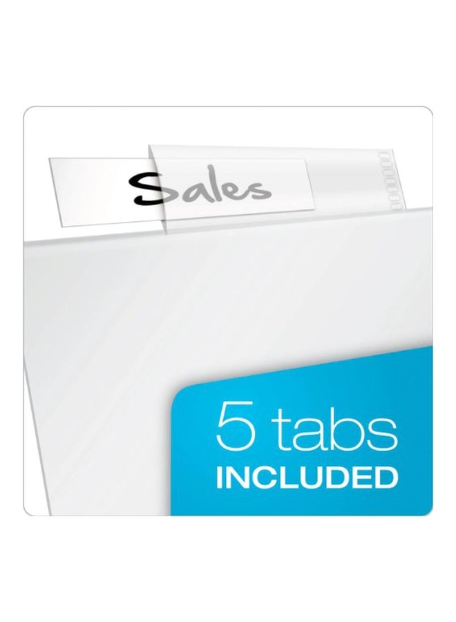 TOPS Cardinal Poly Ring Binder Pockets White  - Image 3