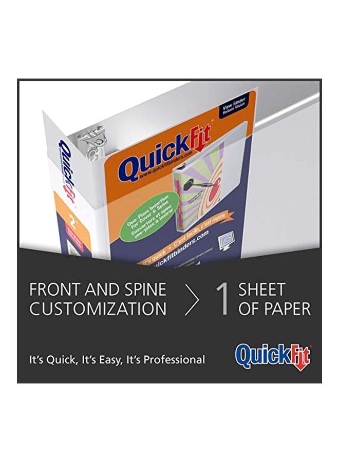 QuickFit - Round Ring View Binder Black - Image 1