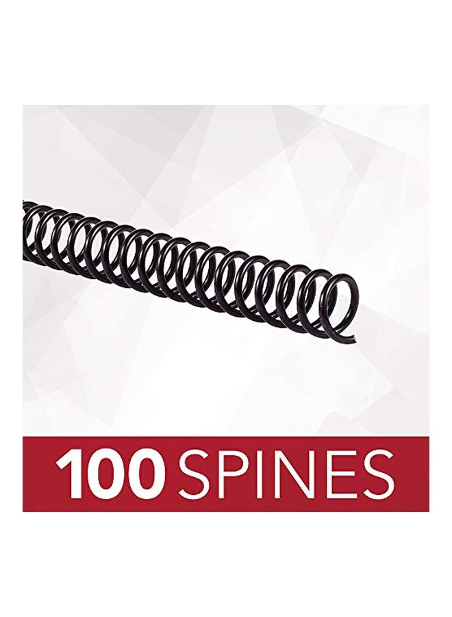 GBC 100-Piece Binding Spines Black - Image 4
