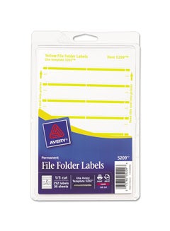 AVERY Pack Of 252 Easy Peel File Folder Labels  - Image 1
