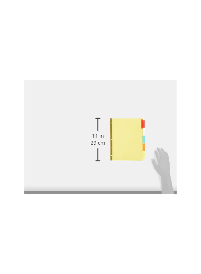 AVERY Insertable Big Tab Dividers Yellow/White/Blue  - Image 2