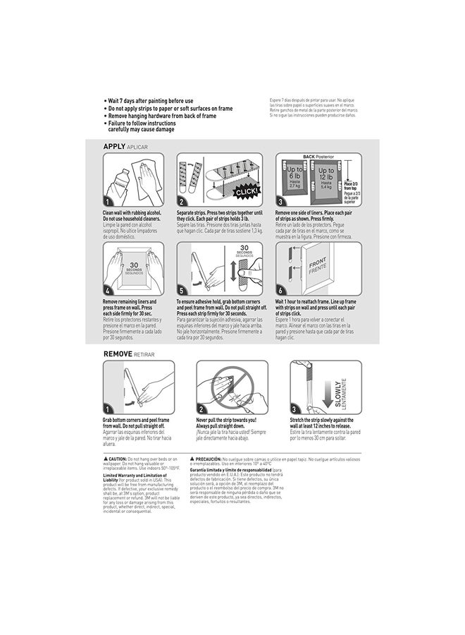 3M Picture Hanging Strip White - Image 2