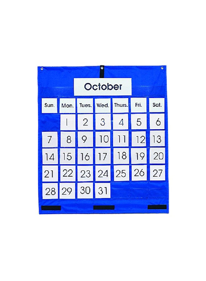 Monthly Calendar 43-Pocket Chart Blue/Black - v1552751743/N22092947A_1