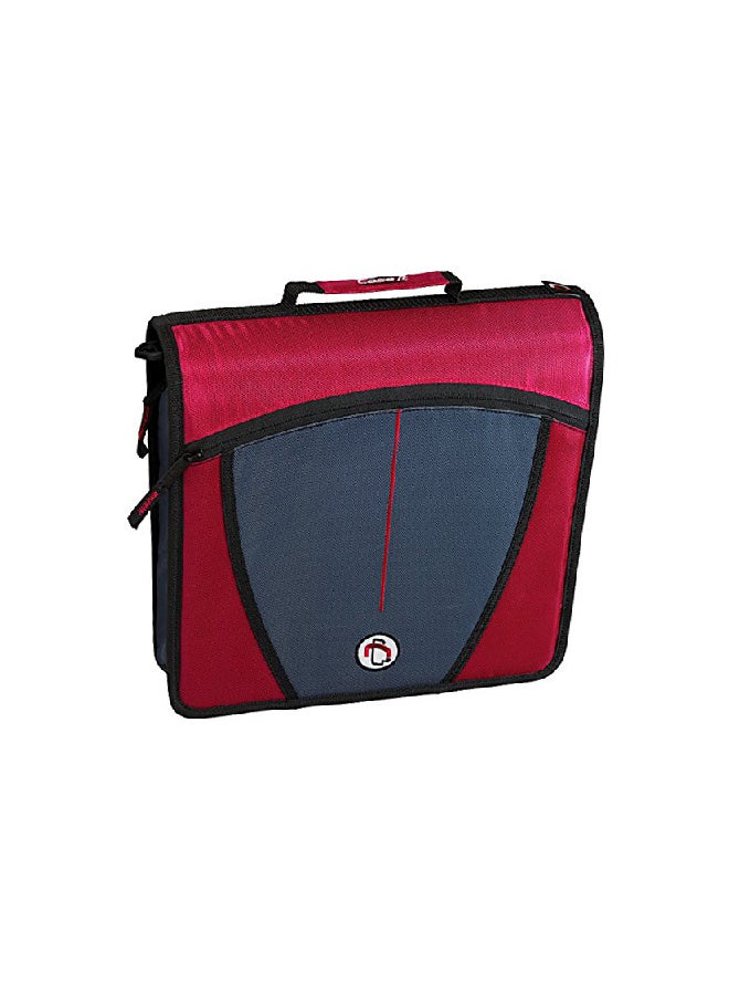 Case it - Zipper Binder Red/Blue - Image 1
