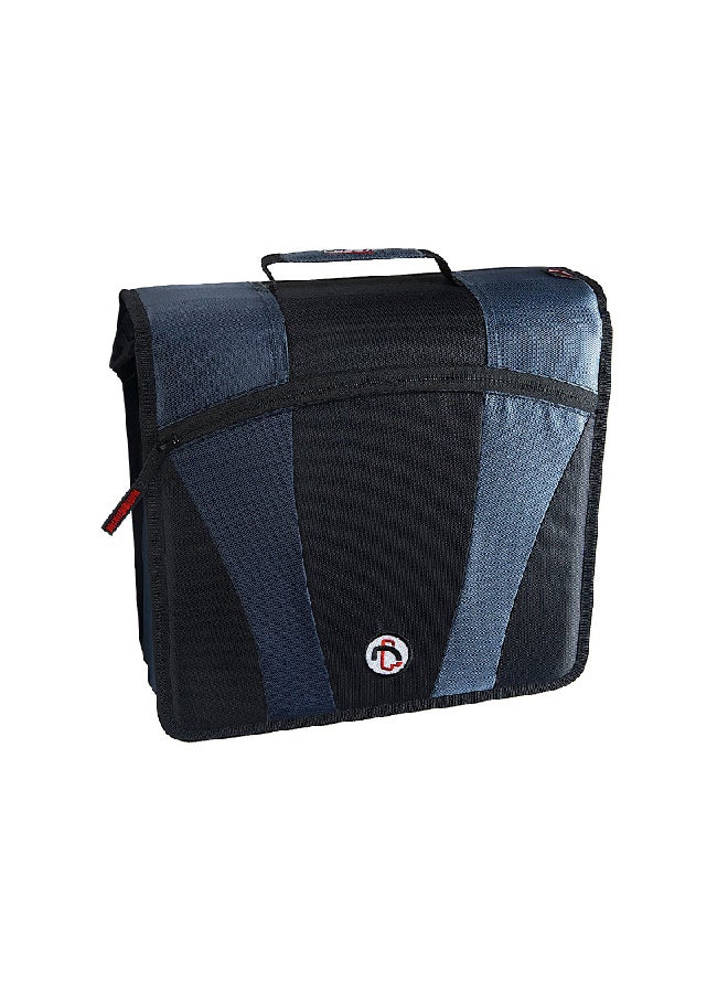Case it 2-In-1 Zipper D-Ring Dual Binder Grey/Black  - Image 1