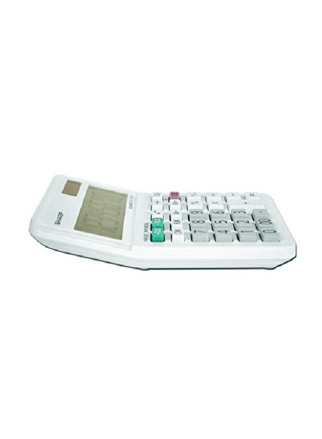 SHARP - 8-Digit Sharp Basic Calculator White/Pink/Black - Image 1