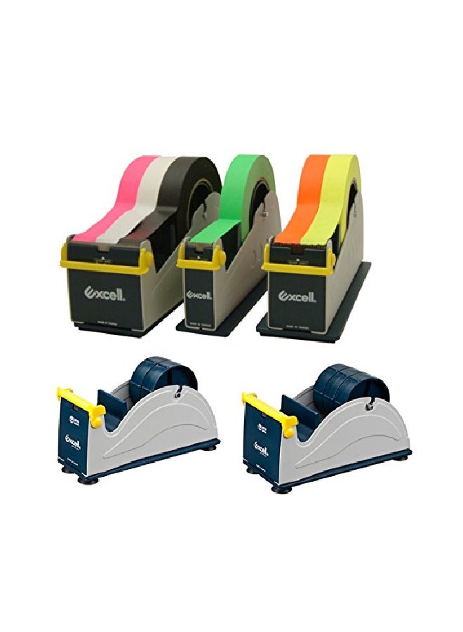 excell Desktop Tape Dispenser Black/Grey - Image 4