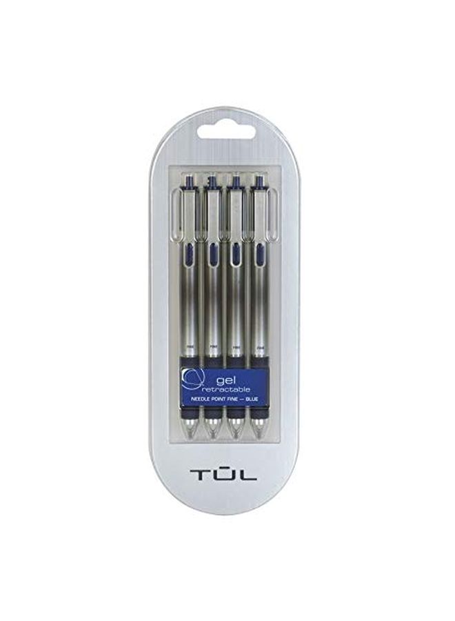 Retractable Gel Pen Blue/Sliver - v1552751934/N22093235A_2