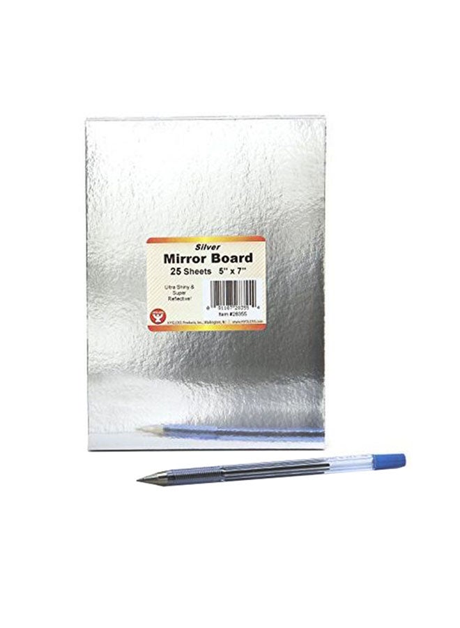 Hygloss Mirror Board Silver - Image 1