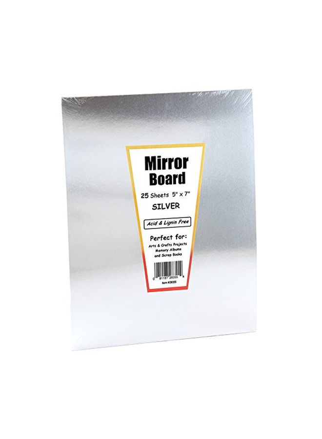 Hygloss Mirror Board Silver - Image 2
