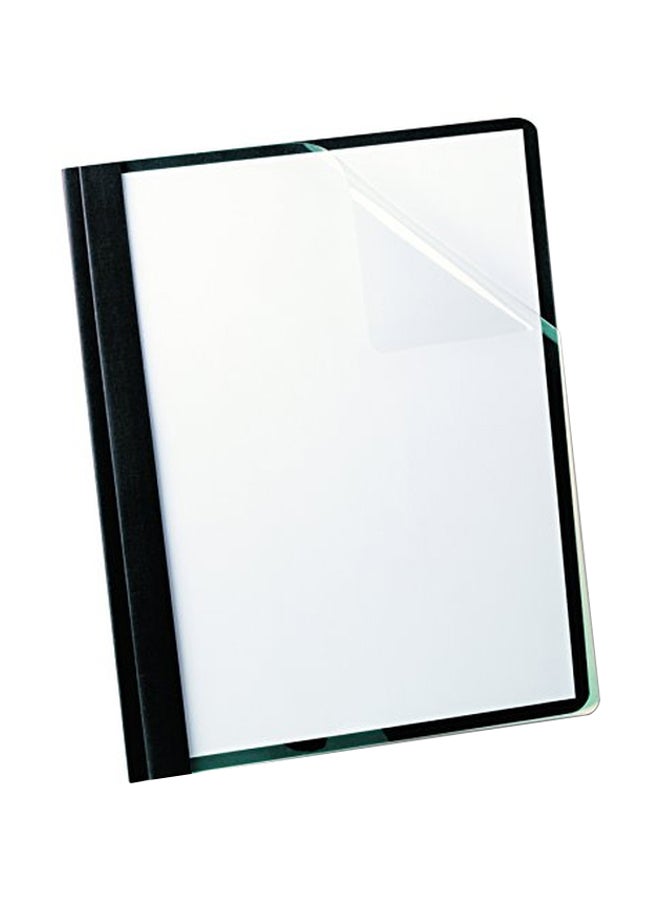 Oxford 25-Piece Report Cover Set Black/Clear - Image 1