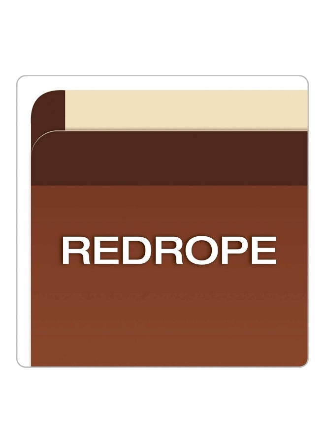 Pendaflex 10-Piece Expanding File Pockets Brown/White - Image 3