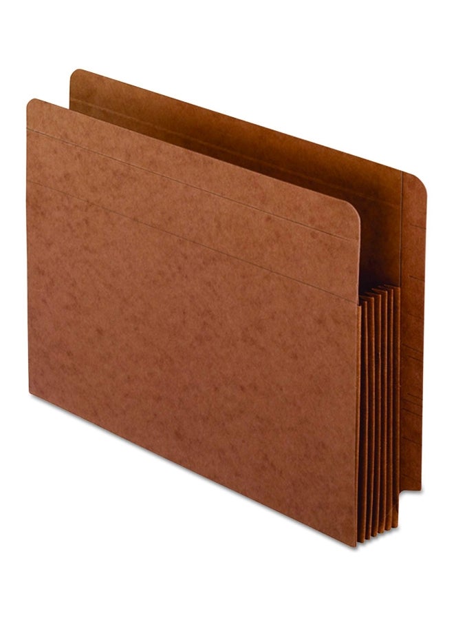 بندافليكس جيوب متينة بعلامات تبويب ملف طرفية عدد 10 قطع بني - Image 1