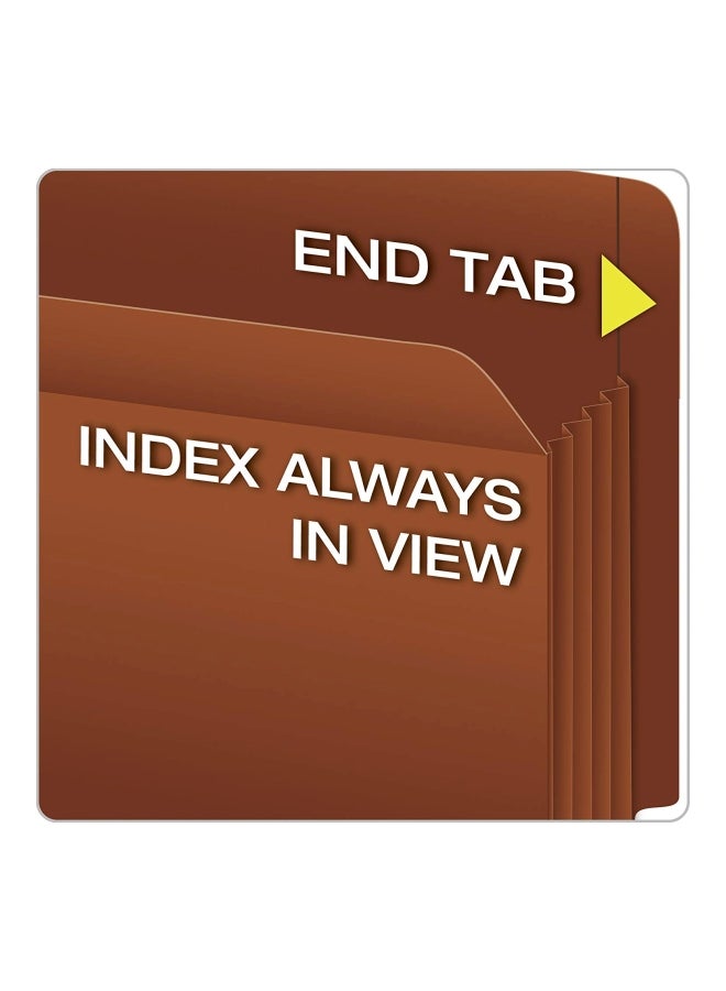 Pendaflex 10-Piece Heavy Duty End Tab File Pockets Redrope - Image 2