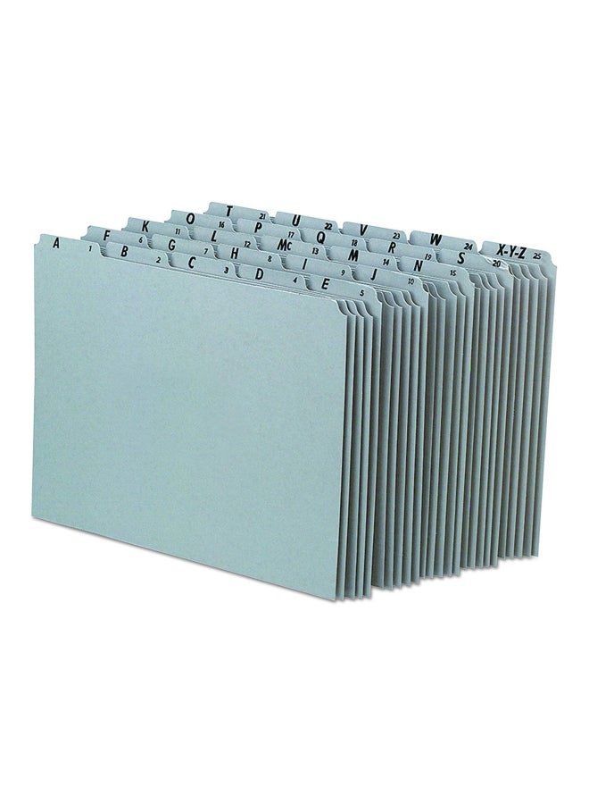 Pendaflex 25-Piece A-Z Tabbed File Guides Grey