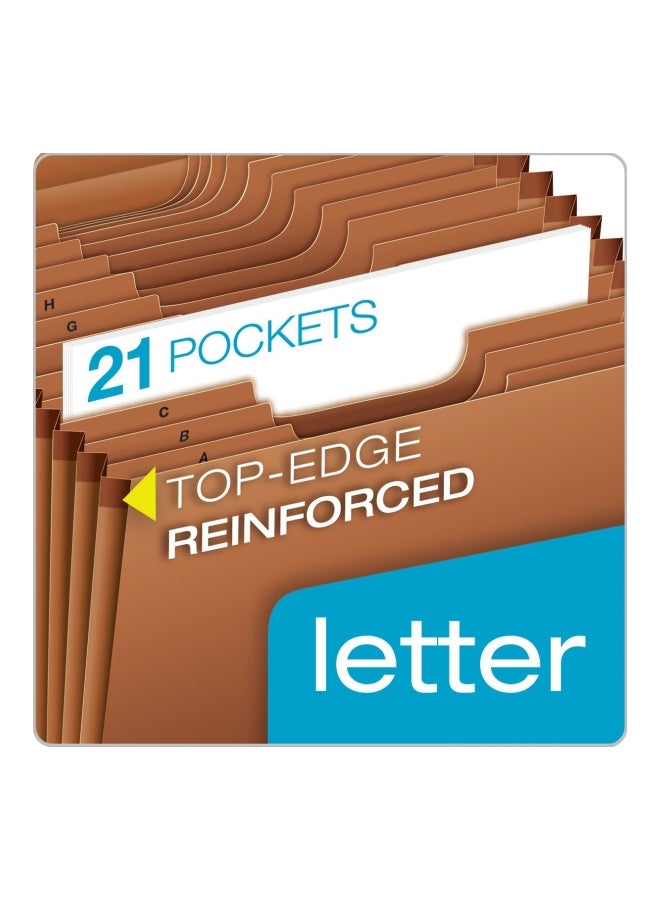 Globe Weis Pendaflex Heavy Duty Expanding File Brown - Image 2