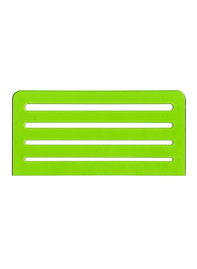 Lettering Aid Template Green