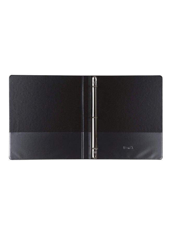 Samsill 8-Piece 3-Ring View Binder Set Black  - Image 4