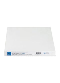 Sparco 50-Piece Top Load Sheet Protector Set White  - Image 1