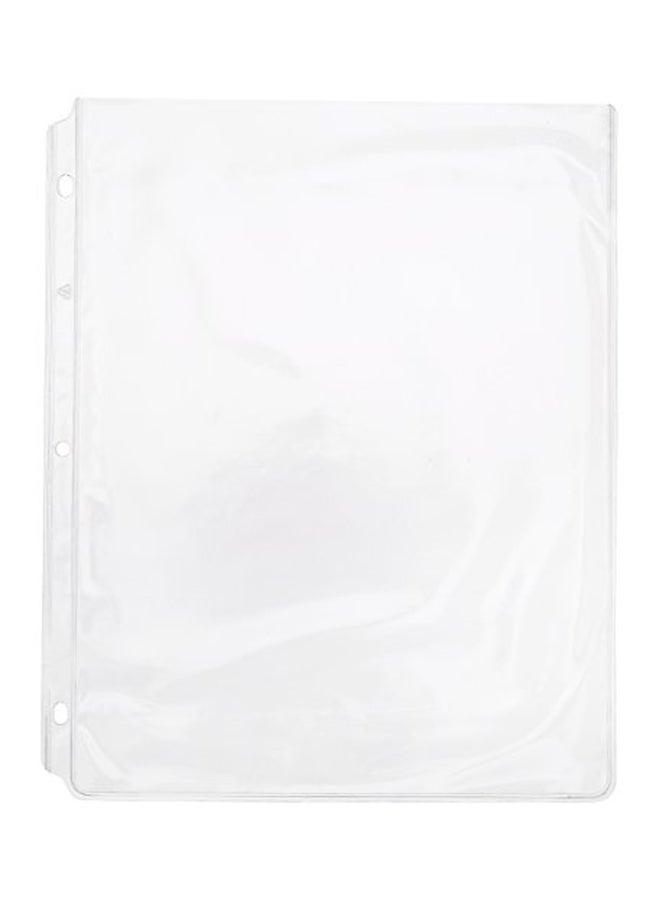 Sparco - 50-Piece Top Load Sheet Protector Set White - Image 1