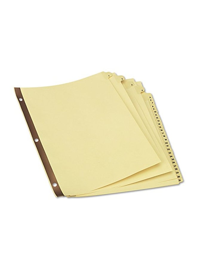 UNIVERSAL Tab Divider Yellow 