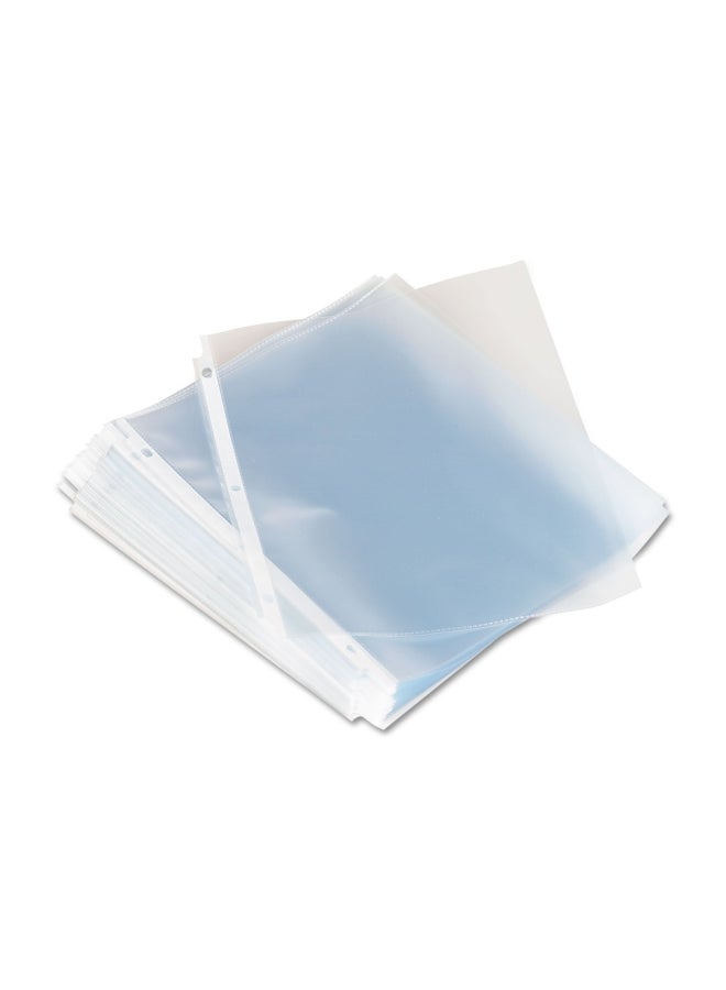 UNIVERSAL 100-Piece Poly Sheet Protector Clear 