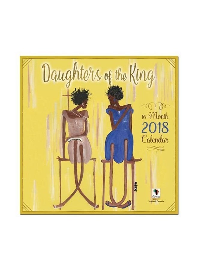 Black Cards Daughters Of The King 2018 Wall Calendar - Image 1