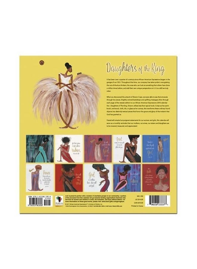 Black Cards Daughters Of The King 2018 Wall Calendar - Image 2