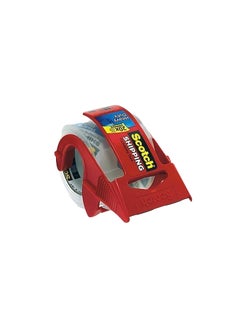 3M Heavy Duty Shipping Packaging Tape And Dispenser Clear/Red 