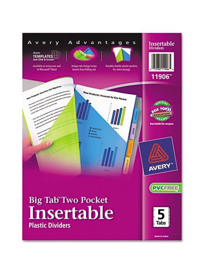 AVERY Avery : Worksaver Big Tab Plastic Dividers 