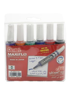 Pentel MaxiFlo Whiteboard Markers Set Multicolour  - Image 1