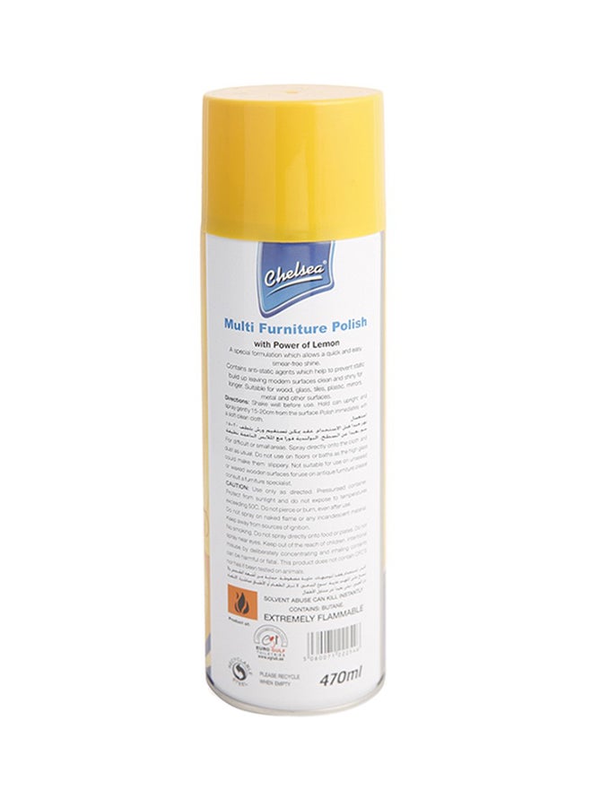 Chelsea Lemon Power Multi Furniture Polish Clear 470ml  - Image 2