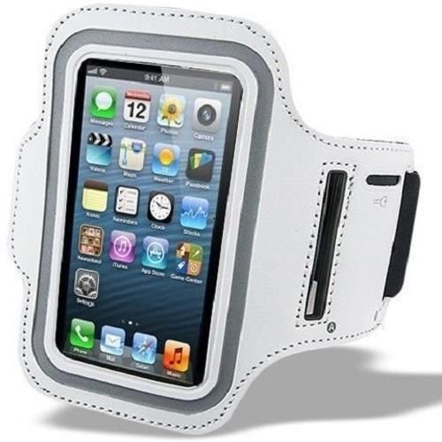 Generic - Armband Case Cover With Key Holder For Apple iPhone 5/5s/ iPod Touch 5th/6th Generation White - Image 1