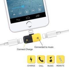 Generic Audio Splitter Cable For Apple Devices Yellow/Black  - Image 4
