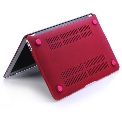 Generic - Protective Case Cover With Keyboard Case For Apple MacBook Air 11-Inch Wine Red - Image 1