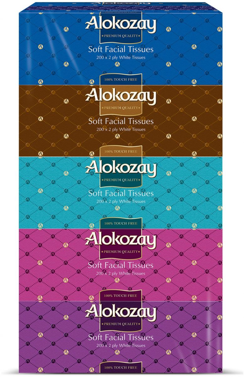 Alokozay Facial Tissue Pack Of 5 White  - Image 3