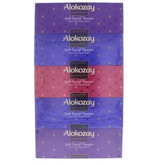 Alokozay 200-Piece Facial Tissue, Pack Of 5 White 1560grams  - Image 2