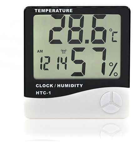 Generic Wall Hanging Digital LCD Thermometer Hygrometer White/Black 100x100x15centimeter  - Image 5
