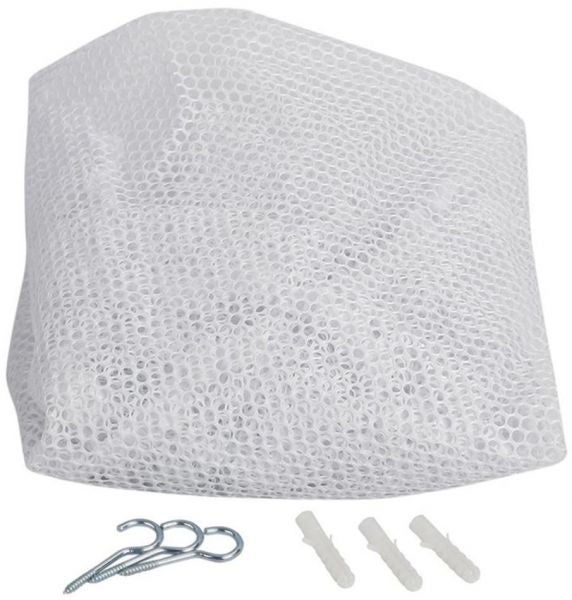 Hammock Net Stuffed Plush Organizer Storage Bag White