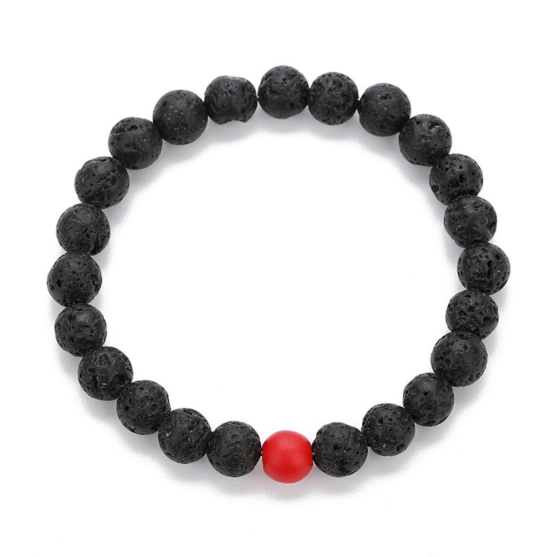 شاربدو سوار معدني مطاطي أنيق مزين بالخرز - Image 2