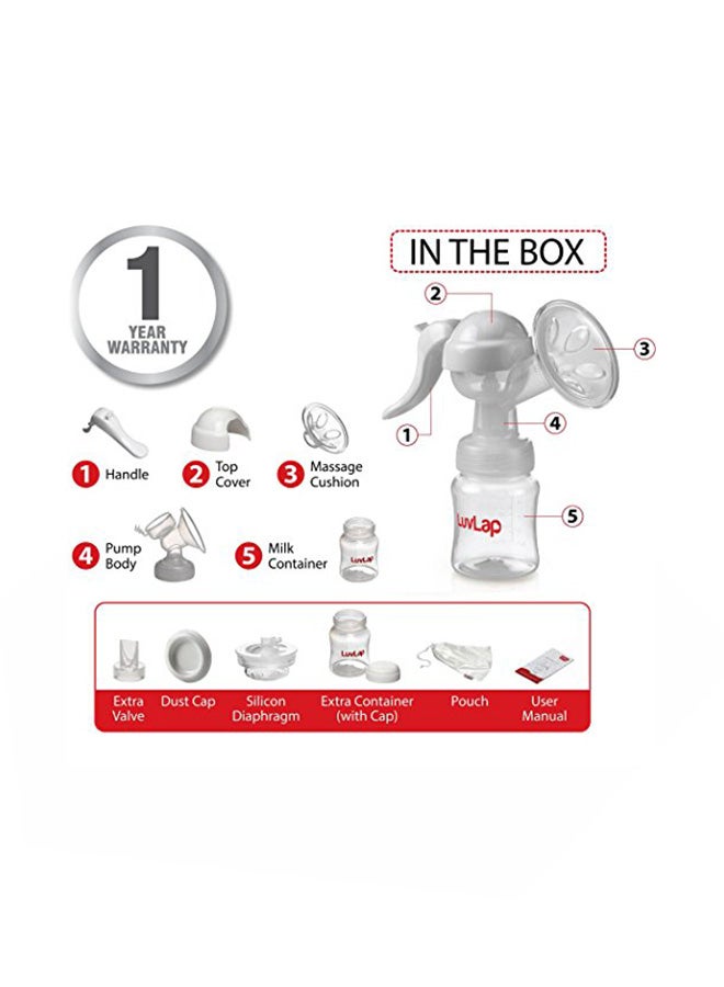 لوفلاب مضخة ثدي يدوية للتشغيل بيد واحدة بسهولة وراحة من لوف لاب - Image 3