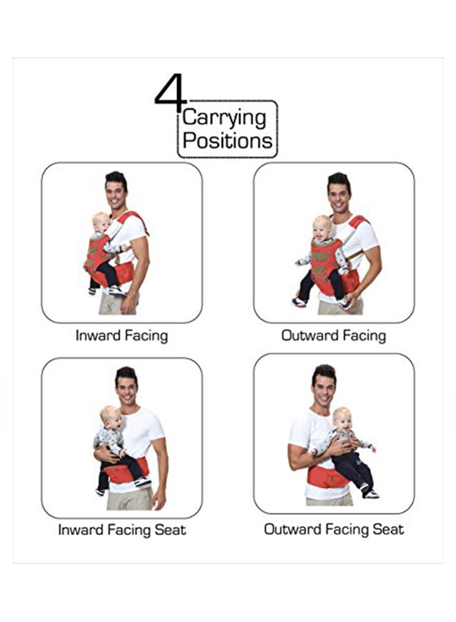 لوفلاب حامل أطفال رويال بمقعد يلتف حول الخصر، لون برتقالي - Image 2