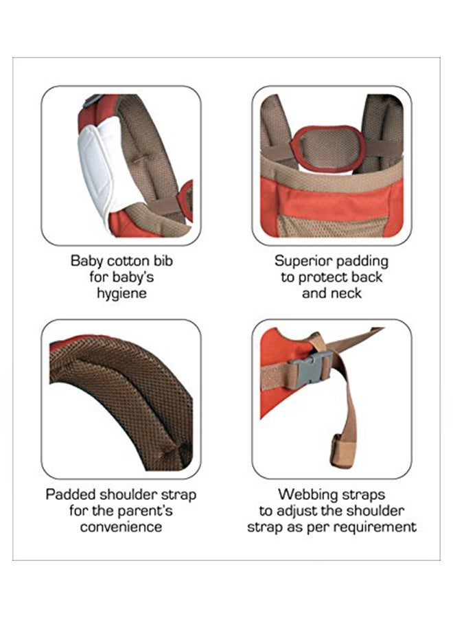 لوفلاب حامل أطفال رويال بمقعد يلتف حول الخصر، لون برتقالي - Image 3