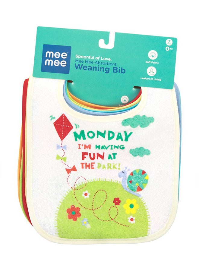 مي مي مريلة من ميمي لها قدرة كبيرة على الامتصاص متعددة الألوان (تحتوي العبوة على 7 قطع) - Image 1